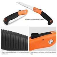 0464 Folding Saw(180 mm) for Trimming, Pruning, Camping. Shrubs and Wood