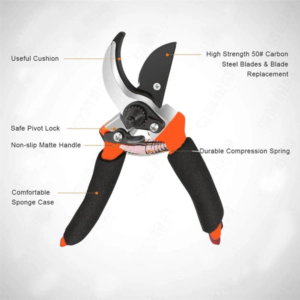 0479 Garden Shears Sharp Cutter Pruners Scissor, Pruner