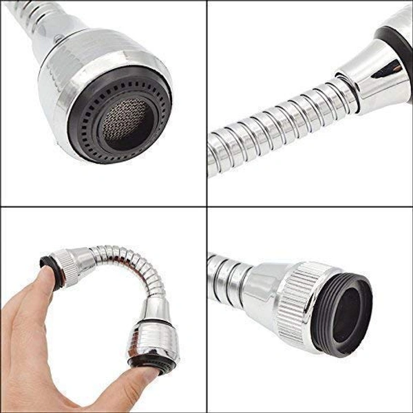 0567 Turbo Flex 360 Degree Rotatory Flexible Sink Water Saving Faucet Nozzle Sprayer