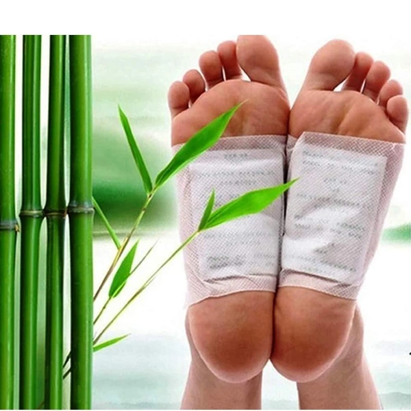0644 kinoki Cleansing Detox Foot Pads, Ginger & salt Foot Patch -10pcs (Free Size, White)