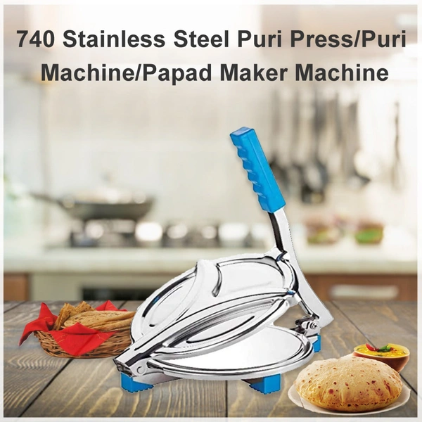 0740 Stainless Steel Puri Press/Puri Machine/Papad Maker Machine