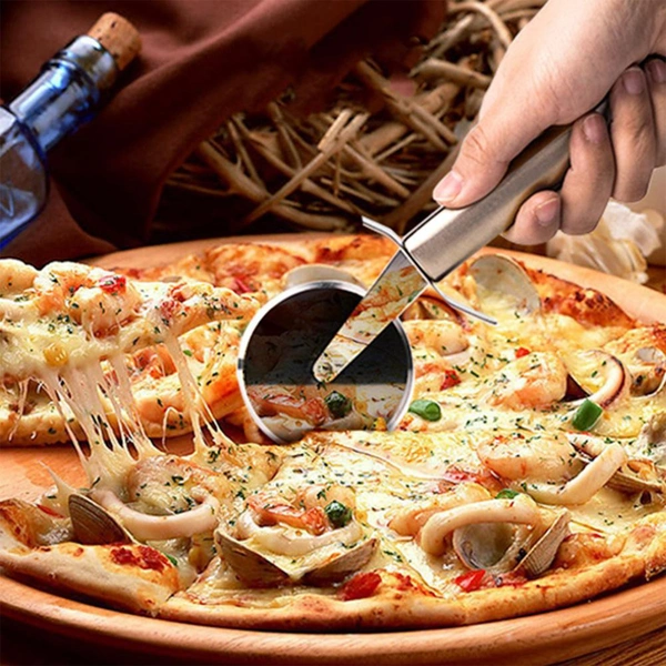 0831 Stainless Steal Pizza Cutter and for Sandwiches Pastry
