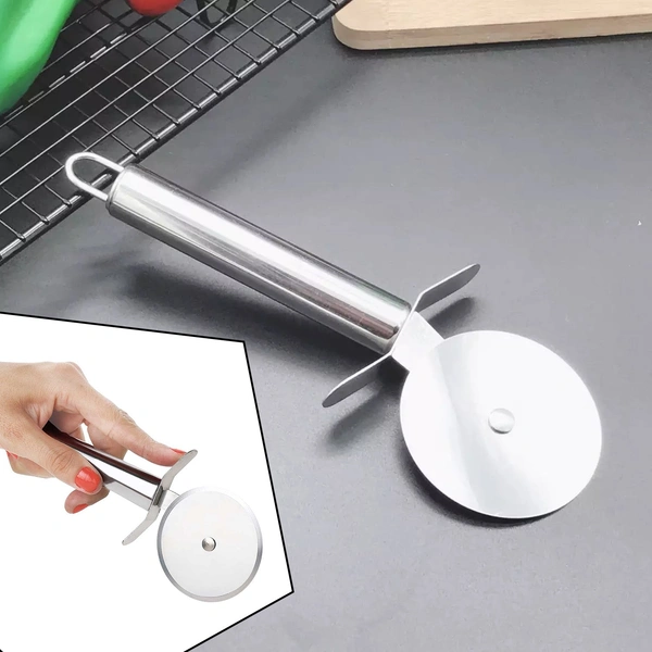 0831 Stainless Steal Pizza Cutter and for Sandwiches Pastry