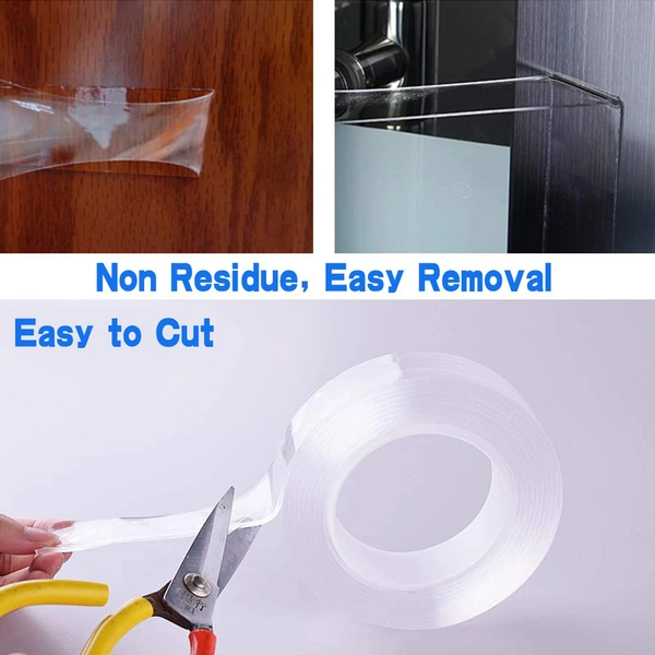 0882 Double Sided Nano Adhesive Tape, 3 meter Washable Traceless Nano Gel Tape, Multipurpose