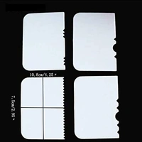 1086 Side Scraper for Cake with Edge Cake Decorating Tools (4 pack)