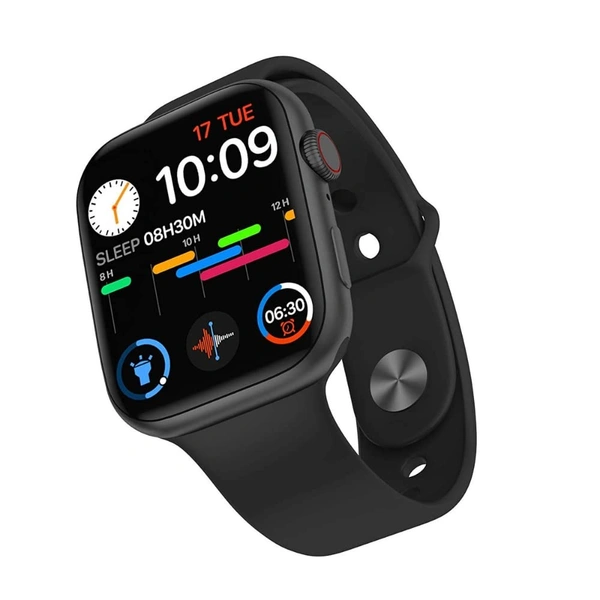 MVS T55 Series Smart-Watch with Fitness Tracker, Step Count, 50+ Wallpapers and More - Black