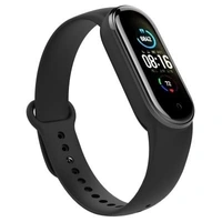 MVS M6 Smart Band Wireless Sweatproof Fitness Band| Blood Pressure| Heart Rate Sensor All Android Device Strap Material : Rubber - Black
