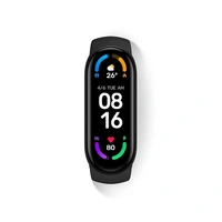 MVS M6 Smart Band Wireless Sweatproof Fitness Band| Blood Pressure| Heart Rate Sensor All Android Device Strap Material : Rubber - Black