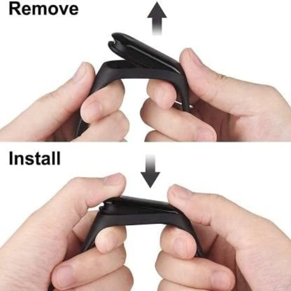 MVS M6 Smart Band Wireless Sweatproof Fitness Band| Blood Pressure| Heart Rate Sensor All Android Device Strap Material : Rubber - Black