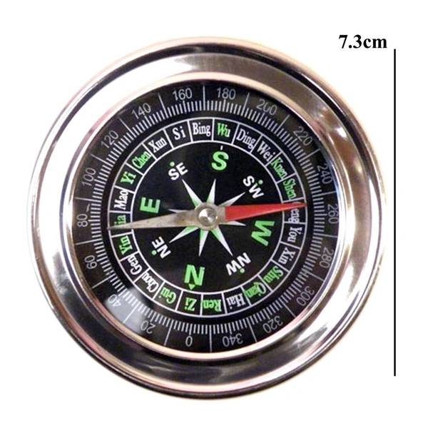 MVS Directional Magnetic Compass - Silver