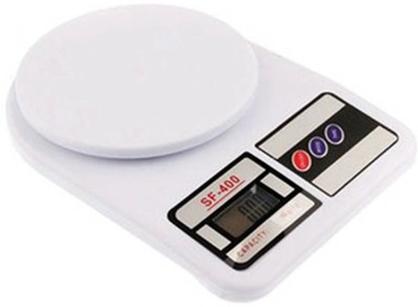 MVS Stylish Useful Home & Kitchen Tools Weight Scale Measuring Upto 10 KG - White