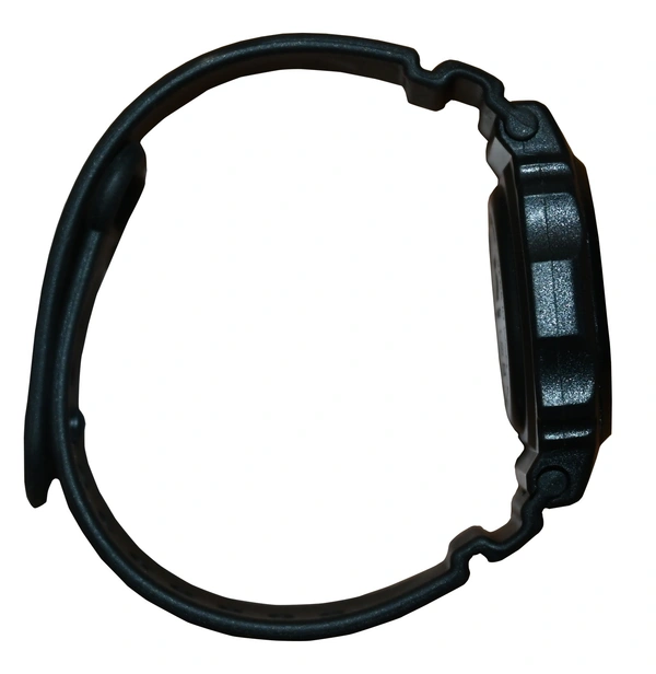 MVS Fashionable Octagon Digital Unisex Watch with Large Digits - Black