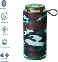 MVS TG112 Wireless Bluetooth Speaker with FM Radio, USB, Aux and Micro SD card Slot. - Army