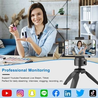 MVS Wireless Microphone Clip Mic, Digital Lapel Clip-on Collar Microphone Compatible with All Android & iOS Devices. - Black, Free