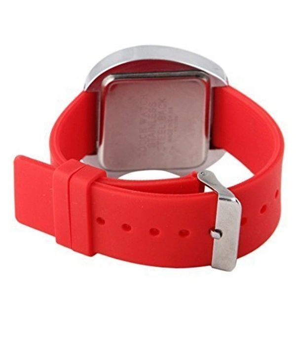 MVS Digital LED Apple Shape /Style Watches For Boys & Girls - Red, Free