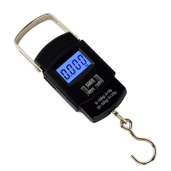 MVS 50 kg scale- Portable Weighing Scale machine - Black, Standard
