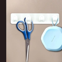 1686 Plastic Sticker Self Adhesive Multipurpose Hanger Hooks (Color May Vary)