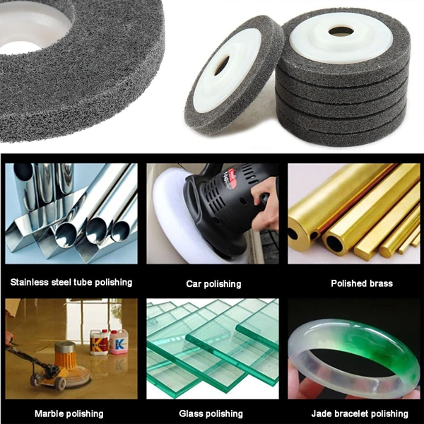 1786 100mm Nylon Fiber Polishing Wheel Grinding Disc For Angle Grinder (1Pc)