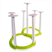 2114 Movable Folding Design Glass Stand/Holder for 6 Glasses