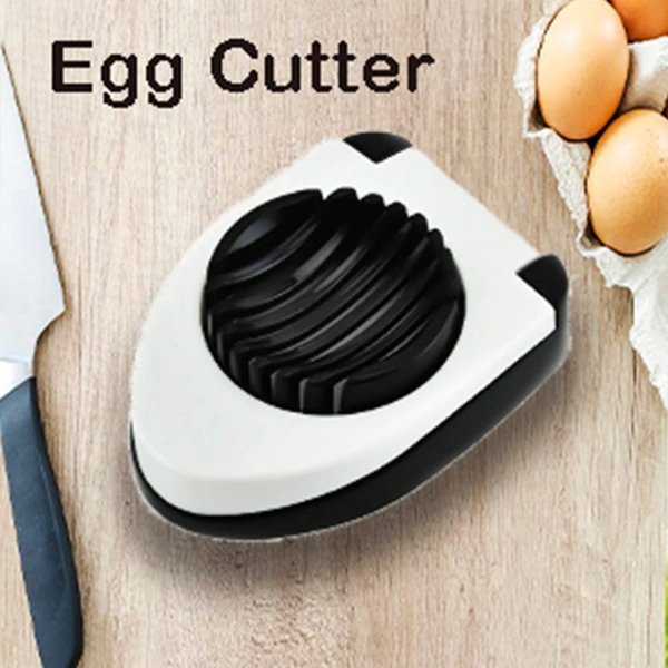 2129 Oval Shape Plastic Multi Purpose Egg Cutter/Slicer with Stainless Steel Wires