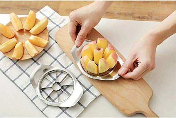 2140 Stainless Steel Apple Cutter Slicer with 8 Blades and Handle