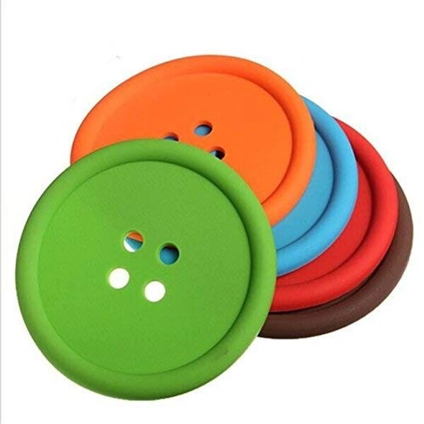 2148 Button Coasters Coffee Mat Pads Place Mat Holder Tea Cup Cushion