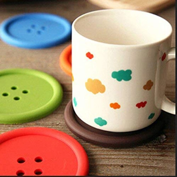 2148 Button Coasters Coffee Mat Pads Place Mat Holder Tea Cup Cushion