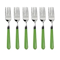2268 Stainless Steel Forks with Comfortable Grip Dining Fork Set of 6 Pcs