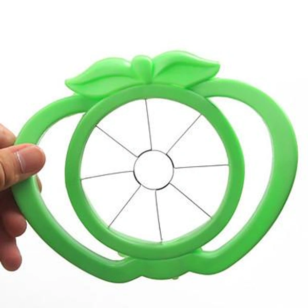 2457 Plastic Apple Cutter Slicer with 8 Blades and Handle
