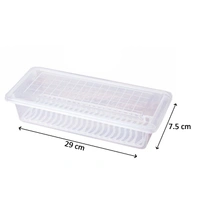 2628 Food Storage Container with Removable Drain Plate and Lid 1500 ml (Pack of 2Pc)