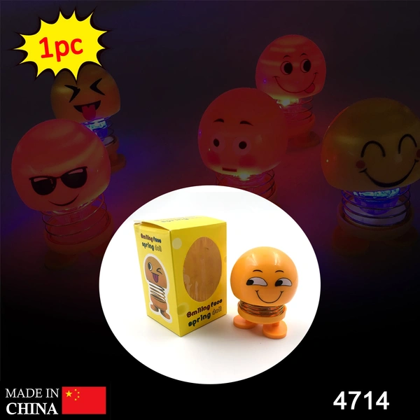 4714 Emoji Shake Car Dashboard Doll Dance for Car interior Decoration With LED Light