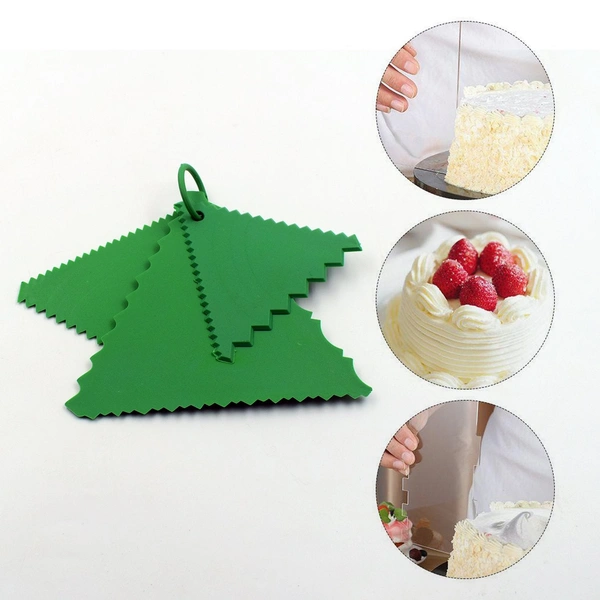 4718 T shape Scraper for Cake with Edge Cake Decorating Tools