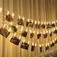 6015 Fairy Warm White Clip Lights for Photos ( 10Pc Clip )