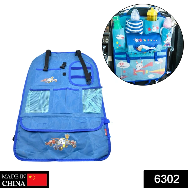 6302 Car Back Seat Organiser used in all types of cars with their car seats to cover them easily.