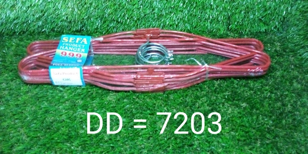 7203 Wardrobe Cloth Hanger (Pack of 10)