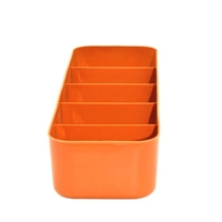 7209 Dividers Tray Organizer Clear Plastic Case Storage Tray (Multicolour)