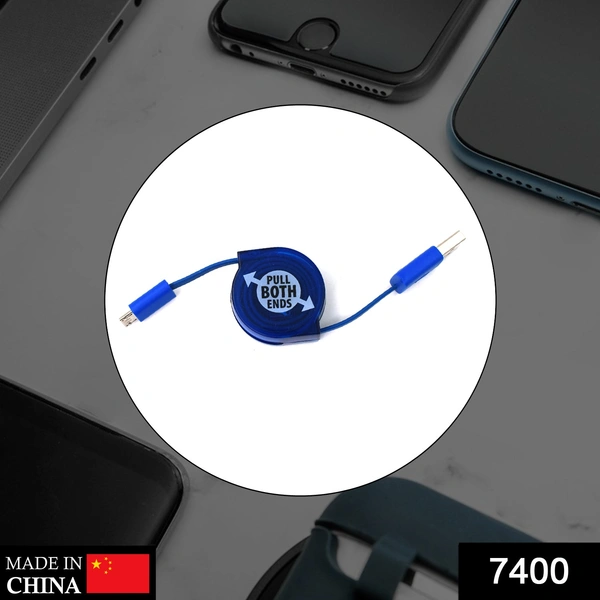 7400 Retractable Usb Charge Used In Technical Devices For Their Charging Purposes.