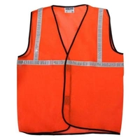 7438 Orange Safety Jacket For Having protection against accidents usually in construction area s.