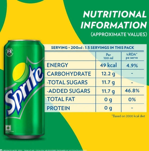 Sprite Can (180Ml) - 6 Cans