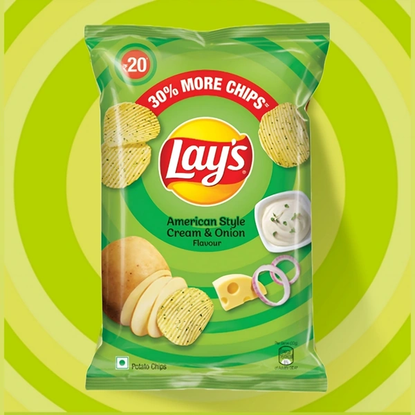 Lays American Style/Green (MRP.:20) Pack Of 10