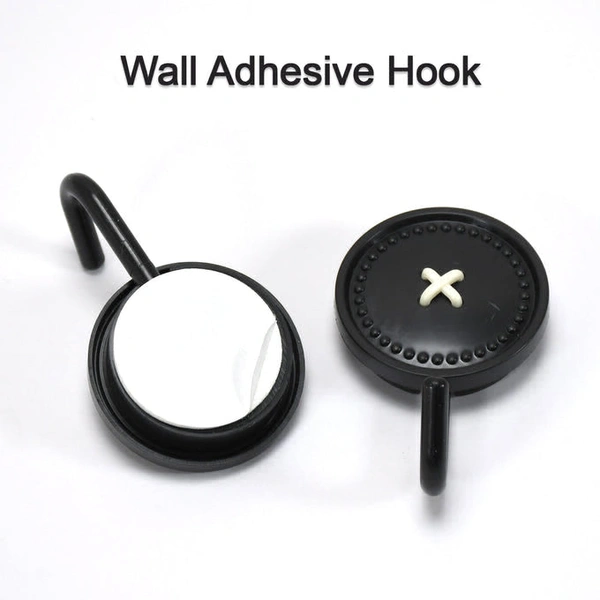 Adhesive Hook Heavy Wall Hook For wall & Multi Use Hook ( 1 pc Hook) - 2 Pc
