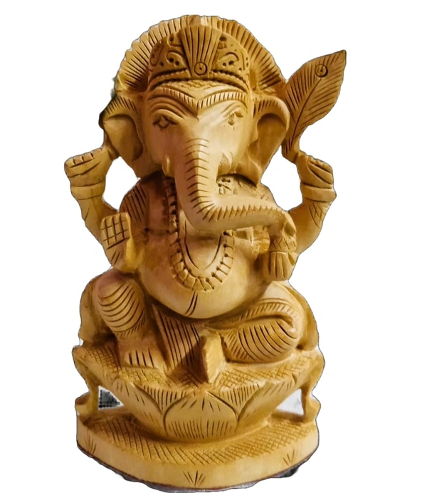 Wooden Kamal Ganesh 6" 9078