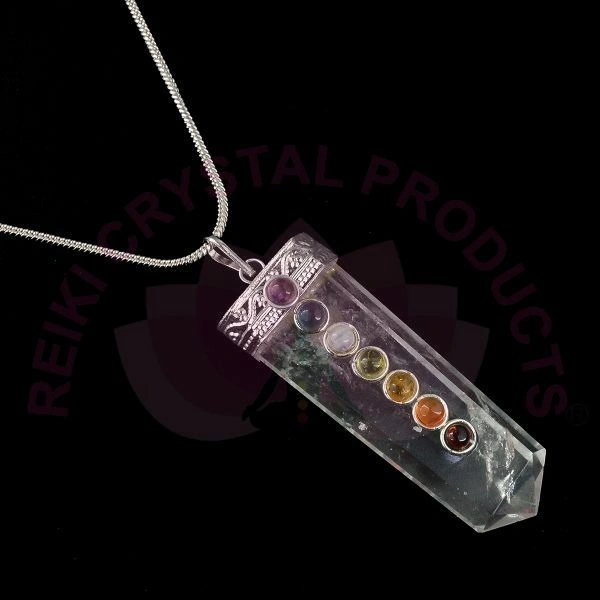 Seven Chakra dot Flat Pendant 7149