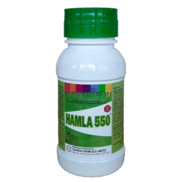 Gharda Hamla 550 Insecticide (Chlorpyriphos 50% + Cypermethrin 5% EC) - 1 Little