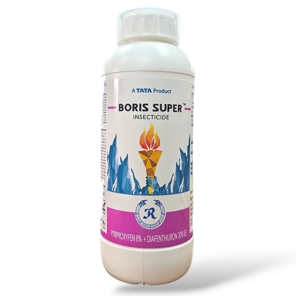 TATA Boris Super Insecticide (Pyriproxyfen 8% + Difenthiuron 30% SE) - 1 LIT