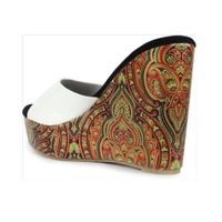 Stepee White Casual Platform wedges gola Slipper- 6 Pair set - White