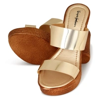 Stepee Platform weges Golden slipper for women - 6 Pair set - Golden