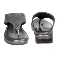 Soft comfort with sirsoki and lazer upper slipper for women - Grey