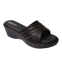 Stepee Soft Pillow Comfort Slippers For Women - Black