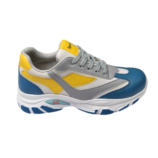 Stepee Womens White sole Casual Walking Sneakers Shoes - Blue